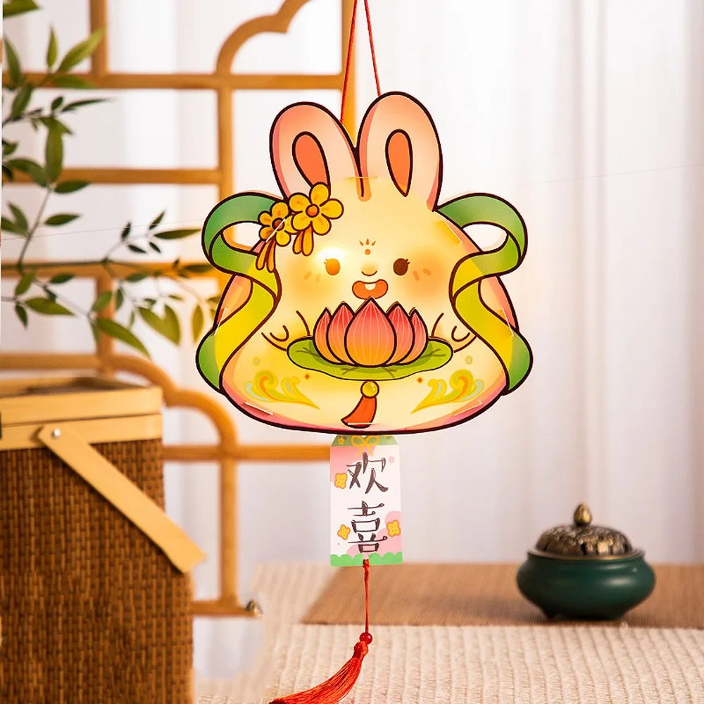 Chinese Style Mid-Autumn Rabbit Lantern Handmade Traditional Craft Handheld Rabbit Lantern Cartoon with Tassel Antique Lantern
Chinese Style Mid-Autumn Rabbit Lantern Handmade Traditional Craft Handheld Rabbit Lantern Cartoon with Tassel Antique Lantern