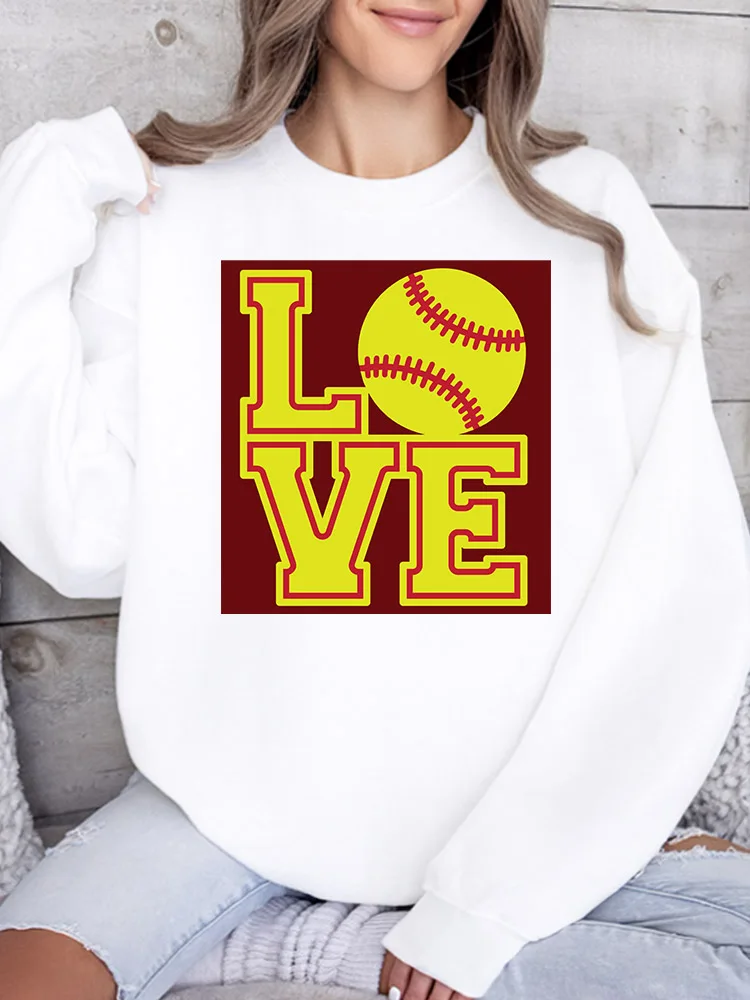 Женская толстовка Love Softball с круглым вырезом, повседневный пуловер с длинными рукавами, свободный крой, для ежедневной носки
Женская толстовка Love Softball с круглым вырезом, повседневный пуловер с длинными рукавами, свободный крой, для ежедневной носки