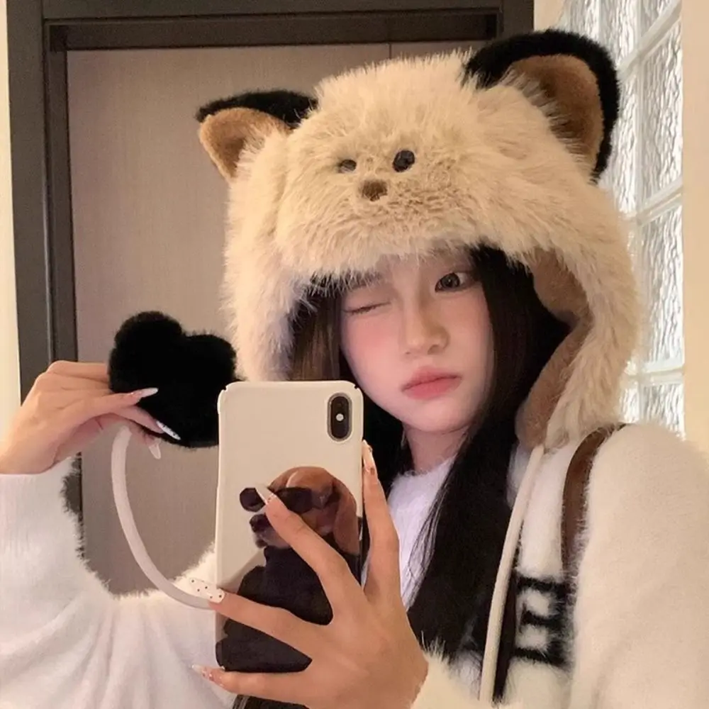 Осенняя корейская милая шапка-ушанка, теплая шапка-бини с помпоном, повседневная шляпа-ведро из искусственного меха с защитой ушей, уличная одежда
Осенняя корейская милая шапка-ушанка, теплая шапка-бини с помпоном, повседневная шляпа-ведро из искусственного меха с защитой ушей, уличная одежда