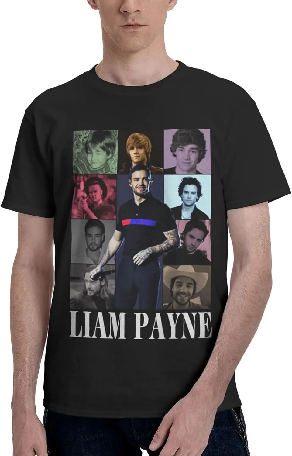 Liam Music Payne Shirt Men's Cotton Short Sleeve Printed T Shirt Casual T-Shirts Crew Neck Tee Shirt Tops Black
Liam Music Payne Shirt Men's Cotton Short Sleeve Printed T Shirt Casual T-Shirts Crew Neck Tee Shirt Tops Black