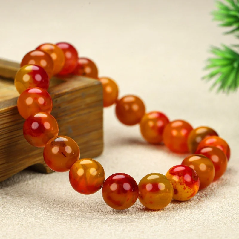 Caramel Red Plain Circle Oil Smooth Agate Exquisite Bracelet
Caramel Red Plain Circle Oil Smooth Agate Exquisite Bracelet