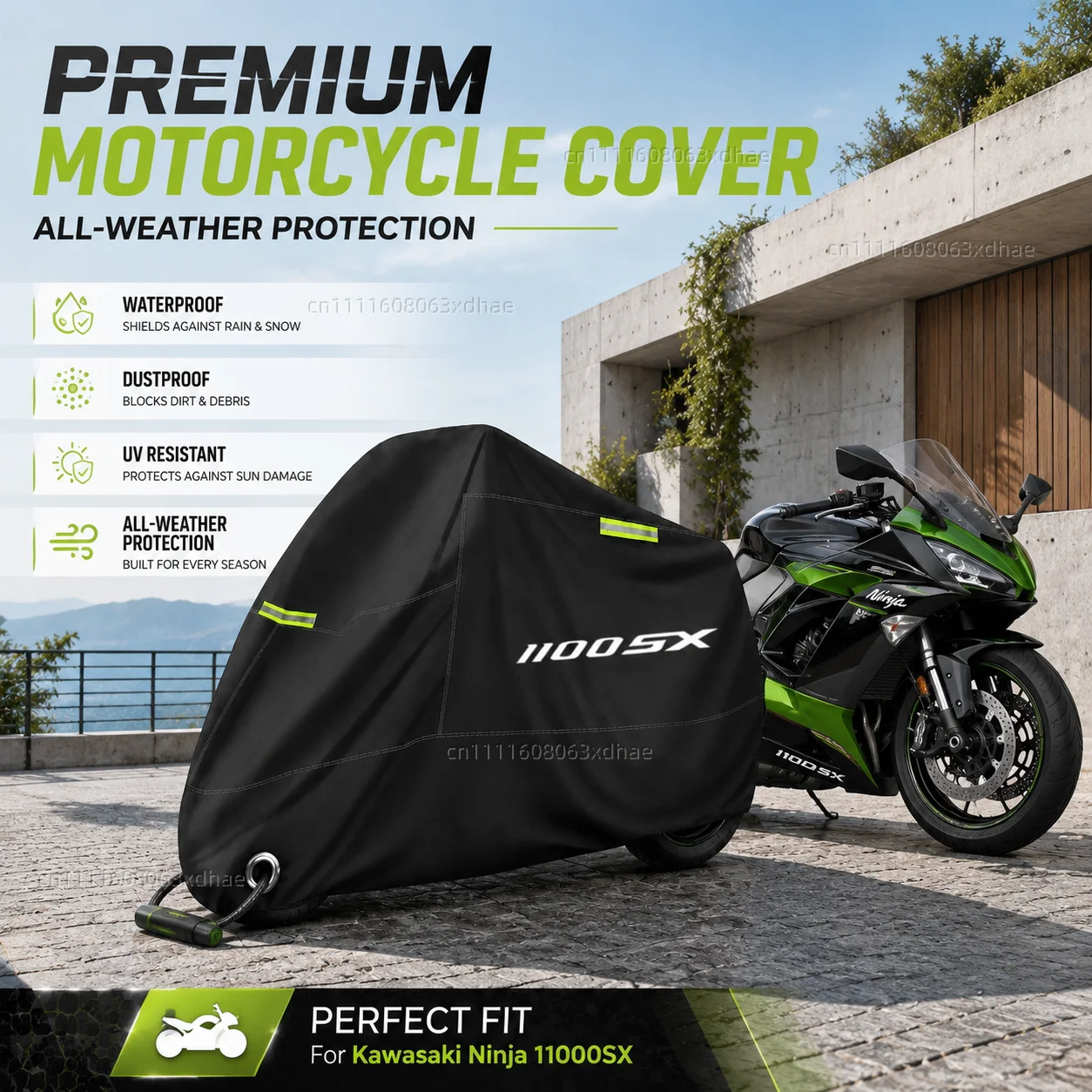 Outdoor Motorcycle Cover Waterproof Full Protection 190T Oxford Cloth For For Kawasaki Ninja 11000SX 1000sx 1100 1000 sx
Outdoor Motorcycle Cover Waterproof Full Protection 190T Oxford Cloth For For Kawasaki Ninja 11000SX 1000sx 1100 1000 sx