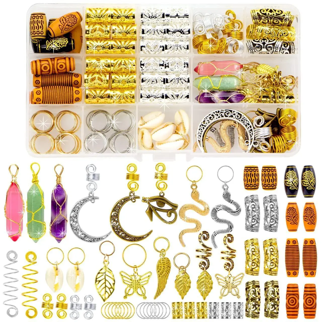 Wig Large Braid Bend Tube Spring Hair Extension Ring Crystal Pendant DIY Dreadlocks Alloy Accessories Hair Buckle Decorative TR
Wig Large Braid Bend Tube Spring Hair Extension Ring Crystal Pendant DIY Dreadlocks Alloy Accessories Hair Buckle Decorative TR