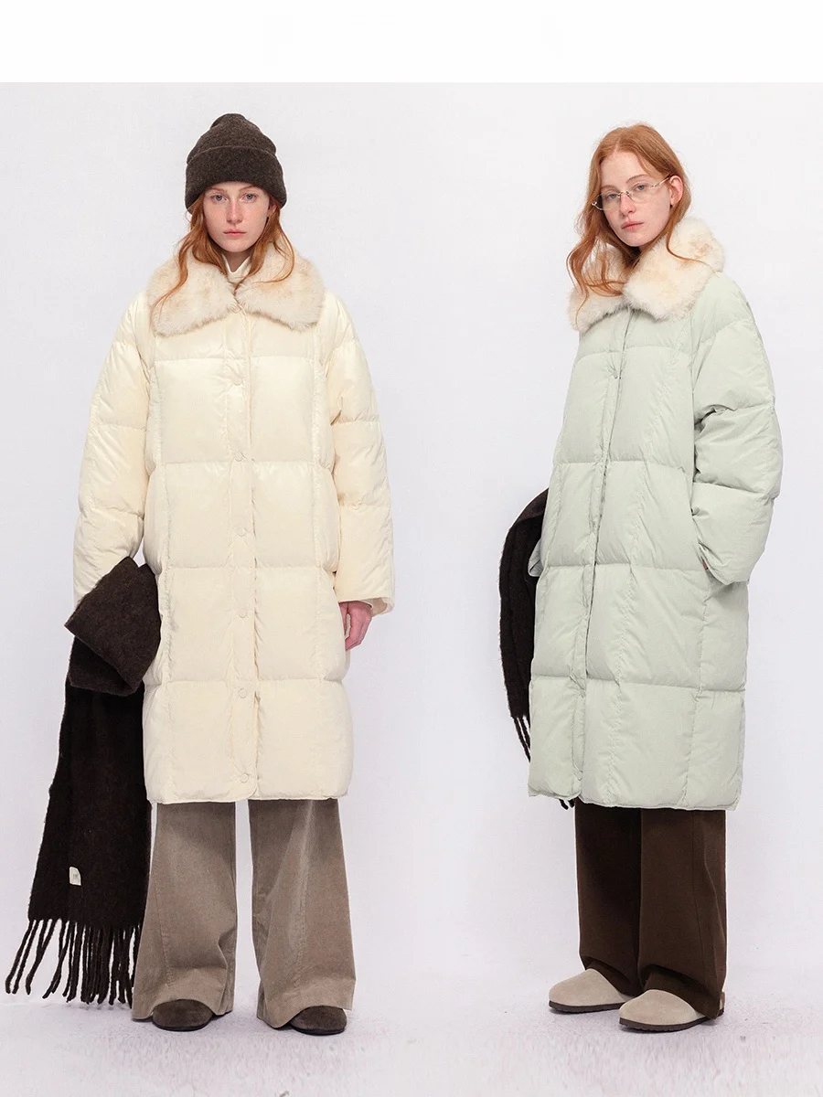 CHACHA Toast 20 Upade Version Женская зимняя теплая пуховая куртка средней длины со съемным меховым воротником, удобная, из вельветовой ткани
CHACHA Toast 20 Upade Version Женская зимняя теплая пуховая куртка средней длины со съемным меховым воротником, удобная, из вельветовой ткани