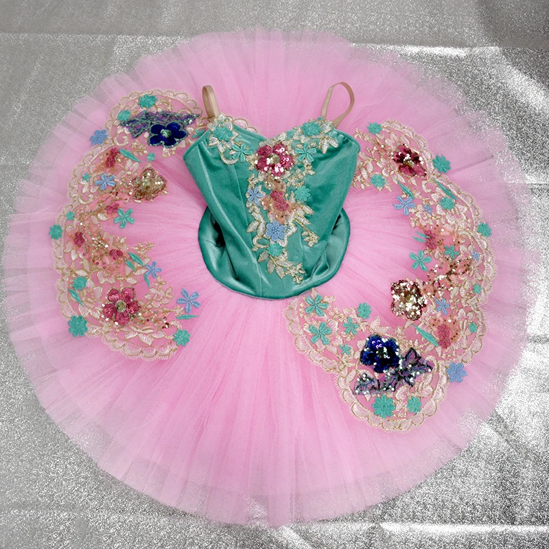 The Nutcracker Performance Ballet tutu green pink Pre-Professional Ballet Tutu Costumes pancake stage Ballet Dress BLST20151
The Nutcracker Performance Ballet tutu green pink Pre-Professional Ballet Tutu Costumes pancake stage Ballet Dress BLST20151