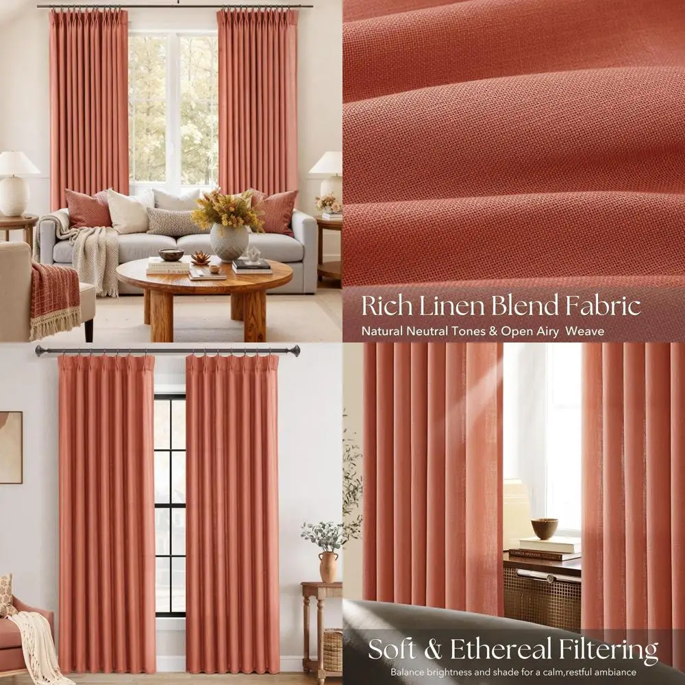 Льняные плиссированные шторы, длина 90, комплект из 2 панелей для гостиных, полупрозрачные текстурированные шторы с кольцами, 40x90
Льняные плиссированные шторы, длина 90, комплект из 2 панелей для гостиных, полупрозрачные текстурированные шторы с кольцами, 40x90