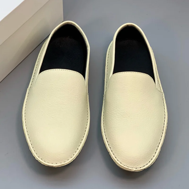 Jenny&Dave Retro Lazy Slip-on Genuine Leather Flat Shoes For Women Minimalist Solid Color Round Toe Comfortable Loafers Sho
Jenny&Dave Retro Lazy Slip-on Genuine Leather Flat Shoes For Women Minimalist Solid Color Round Toe Comfortable Loafers Sho