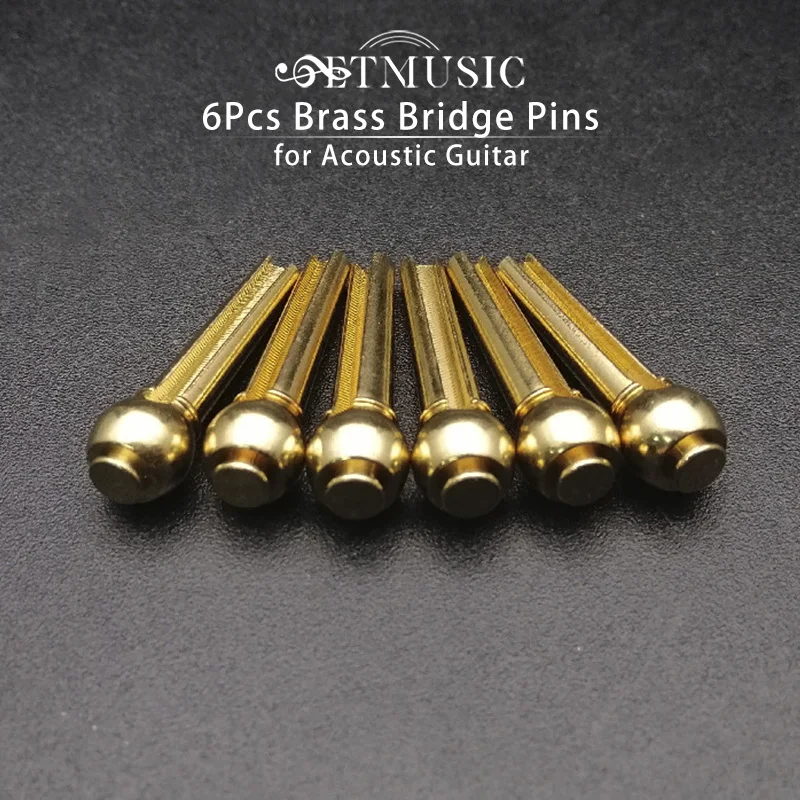 6Pcs Brass Acoustic Guitar Bridge Pins Guitar Strings Fixed Cone String Pins String Nails Gold
6Pcs Brass Acoustic Guitar Bridge Pins Guitar Strings Fixed Cone String Pins String Nails Gold