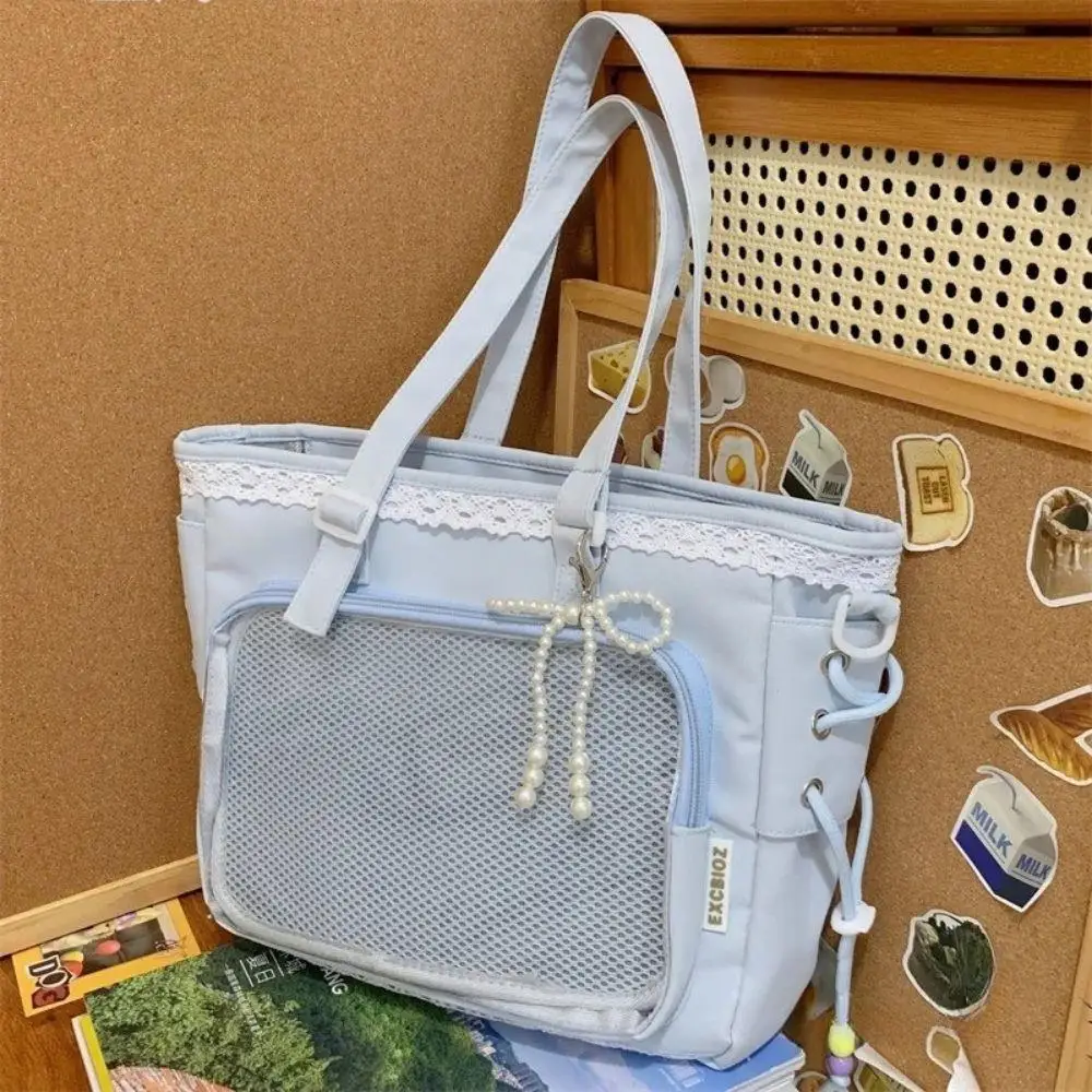 New Y2K Cute Japanese Ita Bag Lolita Girl Transparent Shoulder Tote Bag Large Capacity Crossbody Casual Bag DIY Display Handbags
New Y2K Cute Japanese Ita Bag Lolita Girl Transparent Shoulder Tote Bag Large Capacity Crossbody Casual Bag DIY Display Handbags