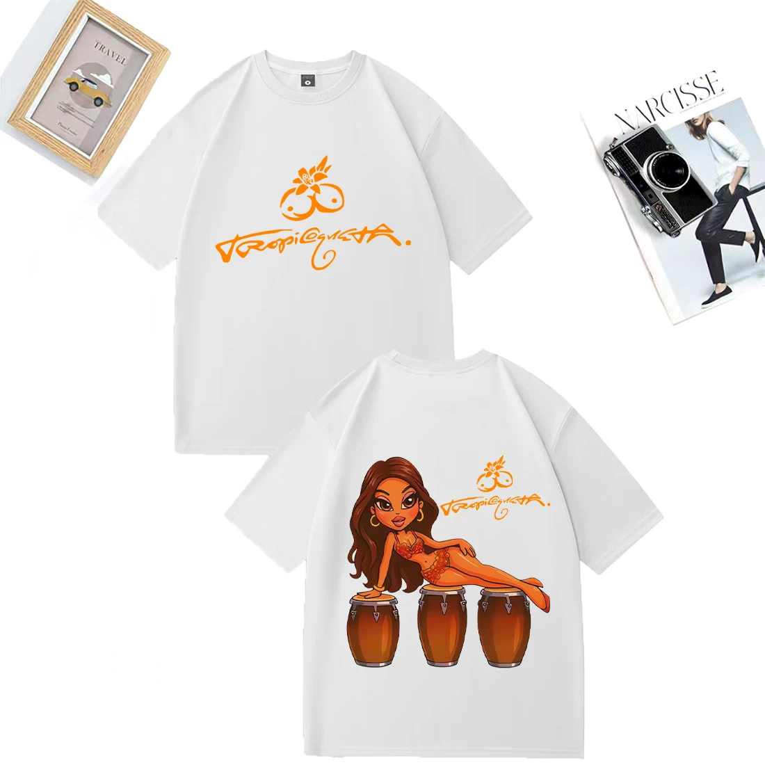 Karol G Tropicoqueta 2025 Album Merch Graphics T-shirt Men Women Fashion vintage T-shirts Casual Cotton Loose short sleeve Tees
Karol G Tropicoqueta 2025 Album Merch Graphics T-shirt Men Women Fashion vintage T-shirts Casual Cotton Loose short sleeve Tees