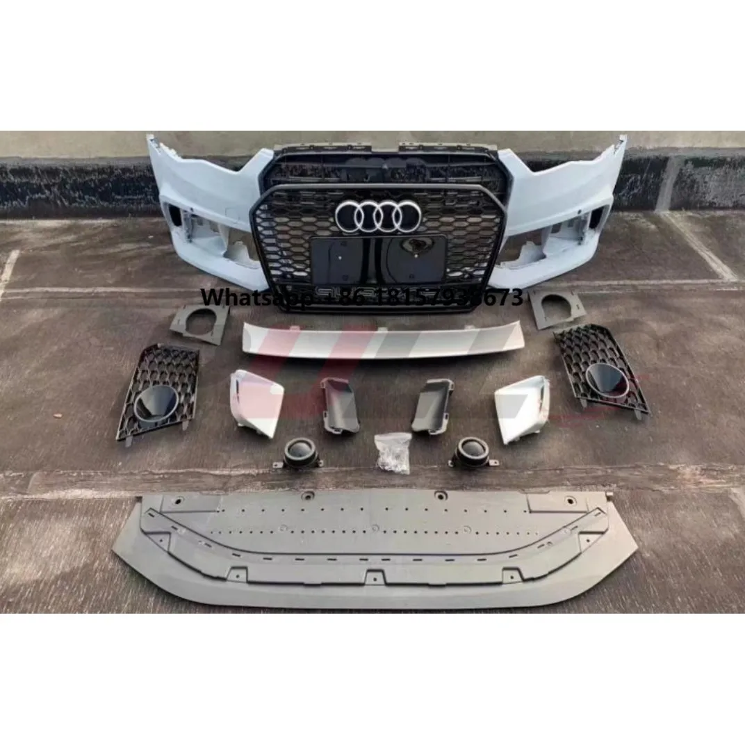 Car Body System Modified Include Front Bumper with Grille Rear Diffuser for A6 2016-2018 Change to RS6 Model
Car Body System Modified Include Front Bumper with Grille Rear Diffuser for A6 2016-2018 Change to RS6 Model
