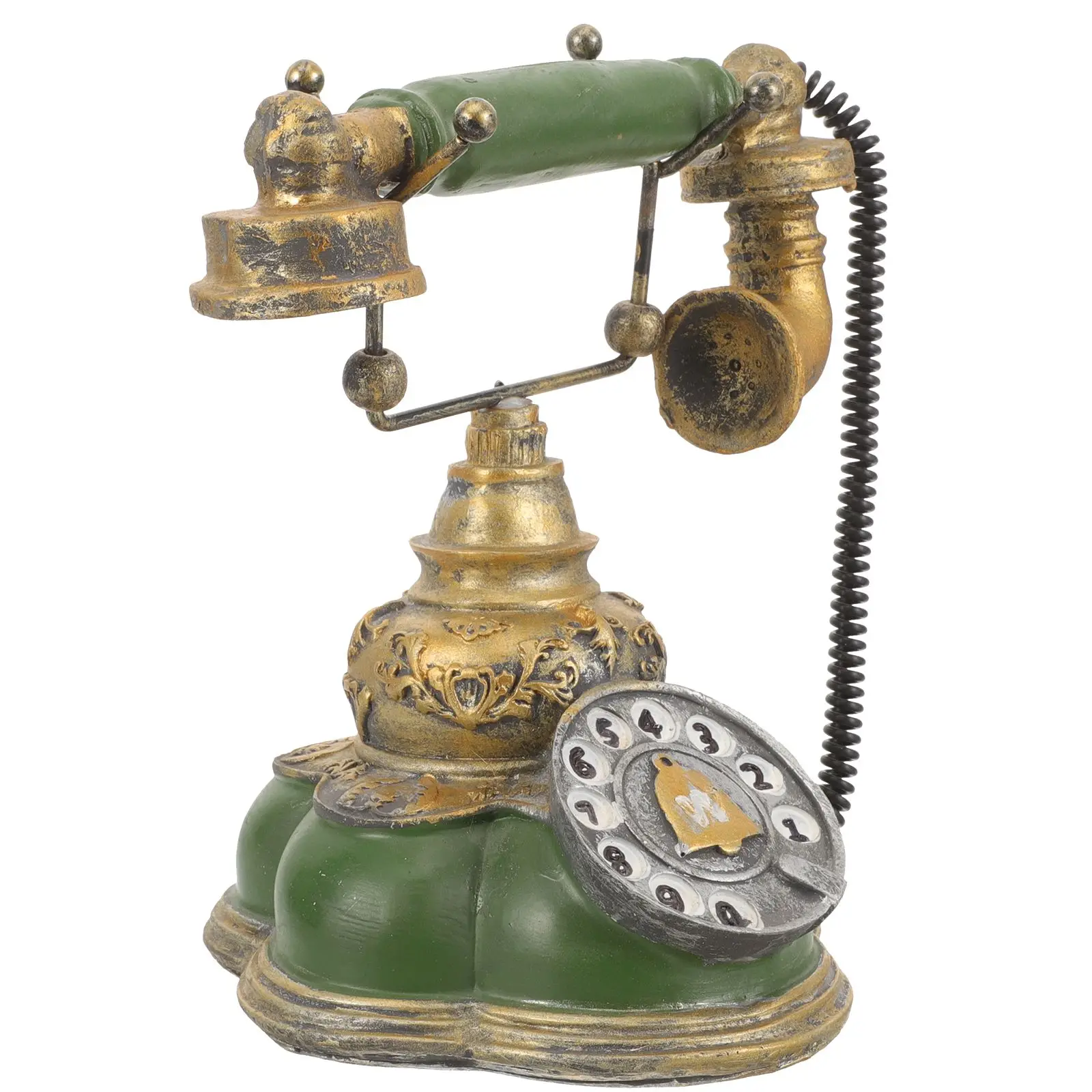 Retro Phone Decor Green Resin Vintage Home Statue Ornament Bedroom Living Room Decorative Item PHONE PROPS CLEANING EASY
Retro Phone Decor Green Resin Vintage Home Statue Ornament Bedroom Living Room Decorative Item PHONE PROPS CLEANING EASY