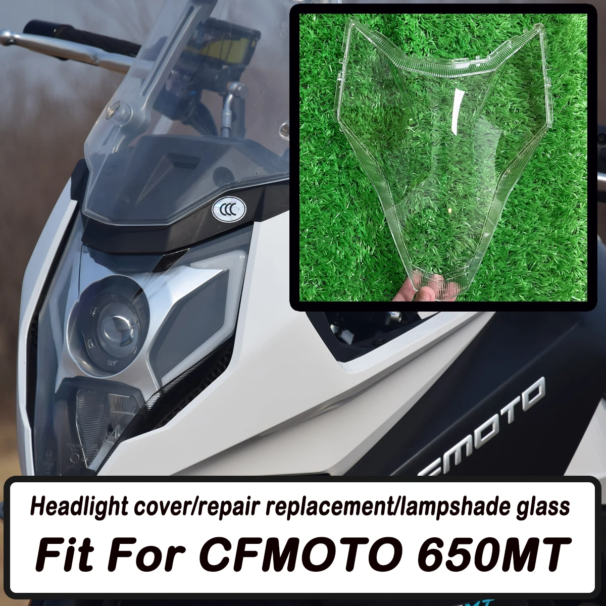 Motorcycl parts lampshade repair headlight cover glass headlight cover replacement parts Fit For CFMOTO 650MT MT-650
Motorcycl parts lampshade repair headlight cover glass headlight cover replacement parts Fit For CFMOTO 650MT MT-650