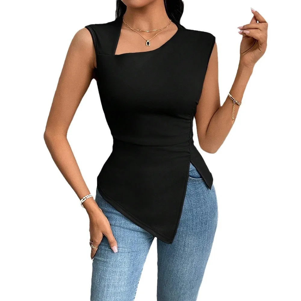 T Shirt Women Actress Elegant Style T-shirt 2026 Summer New Style Slant Neck Short Solid Color Top
T Shirt Women Actress Elegant Style T-shirt 2026 Summer New Style Slant Neck Short Solid Color Top