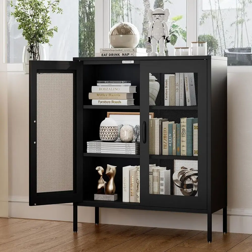Bathroom loor Storage Cabinet,40"H Metal Locker, Small Black CabiWith 2 Adjustable Shelves & 4 Do,reestanding Sideboard Pantry C
Bathroom loor Storage Cabinet,40"H Metal Locker, Small Black CabiWith 2 Adjustable Shelves & 4 Do,reestanding Sideboard Pantry C