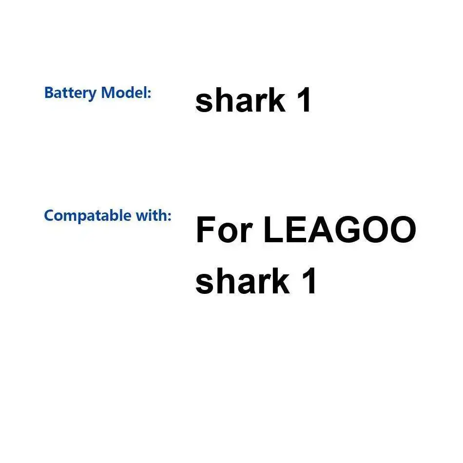 Легкий аккумулятор для мобильного телефона 6000 мАч для Leagoo Shark 1
Легкий аккумулятор для мобильного телефона 6000 мАч для Leagoo Shark 1