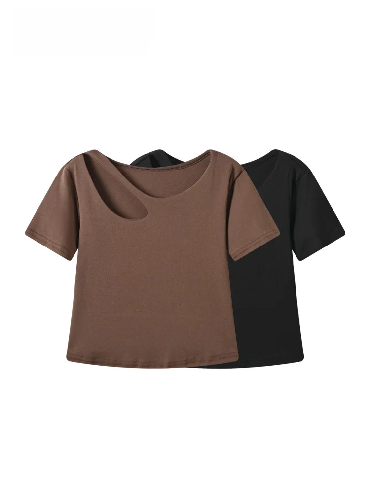 plus Size Women's Short Sleeve T-Shirt Casual Hollow out Shoulder Fashionable Summer Top for Plump Sister Sexy Style Cotton
plus Size Women's Short Sleeve T-Shirt Casual Hollow out Shoulder Fashionable Summer Top for Plump Sister Sexy Style Cotton