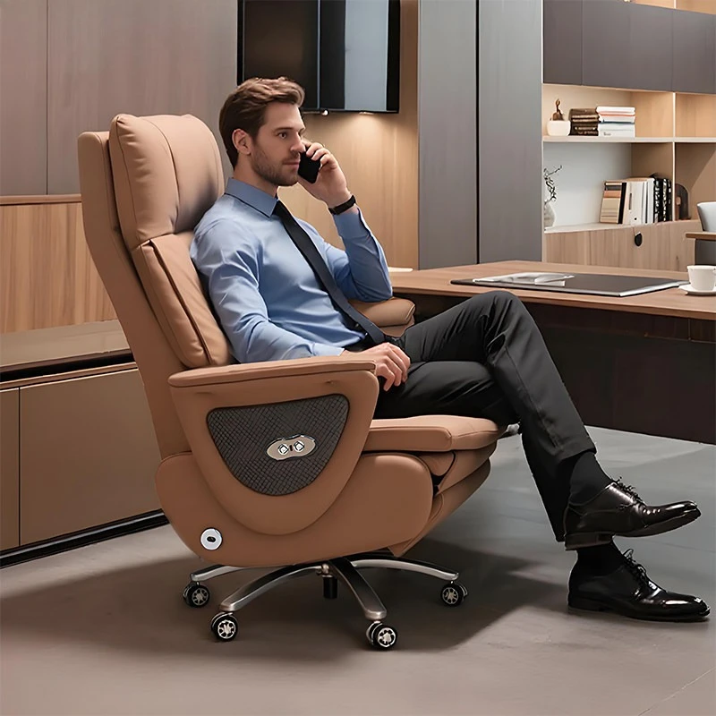 Высококачественное кожаное кресло для офиса, удобное сидячее деловое офисное кресло для сна, откидное сиденье для президента
Высококачественное кожаное кресло для офиса, удобное сидячее деловое офисное кресло для сна, откидное сиденье для президента