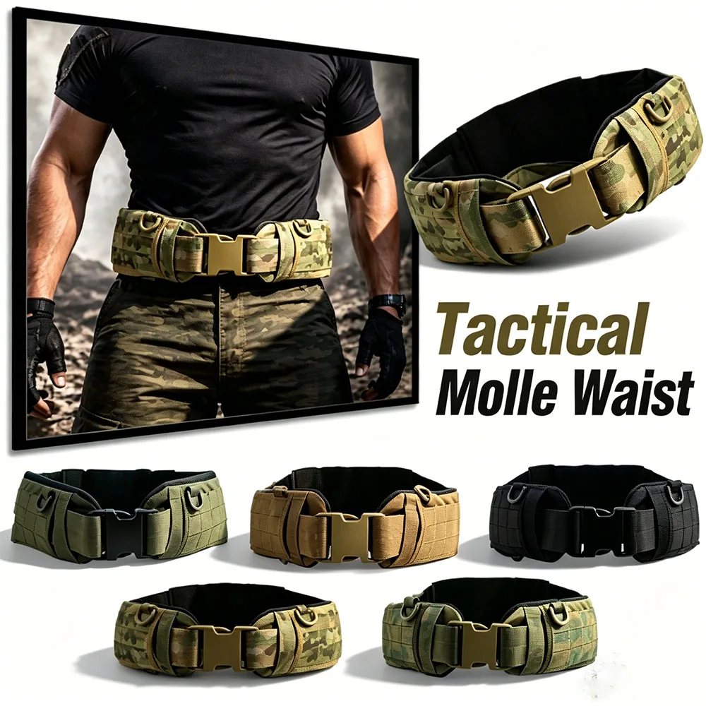 Outdoor Tactical Molle Waist Multi-Functional AVS Combat Belt Heavy Duty Nylon Extension Waistband For Tactical Gear Loadout
Outdoor Tactical Molle Waist Multi-Functional AVS Combat Belt Heavy Duty Nylon Extension Waistband For Tactical Gear Loadout