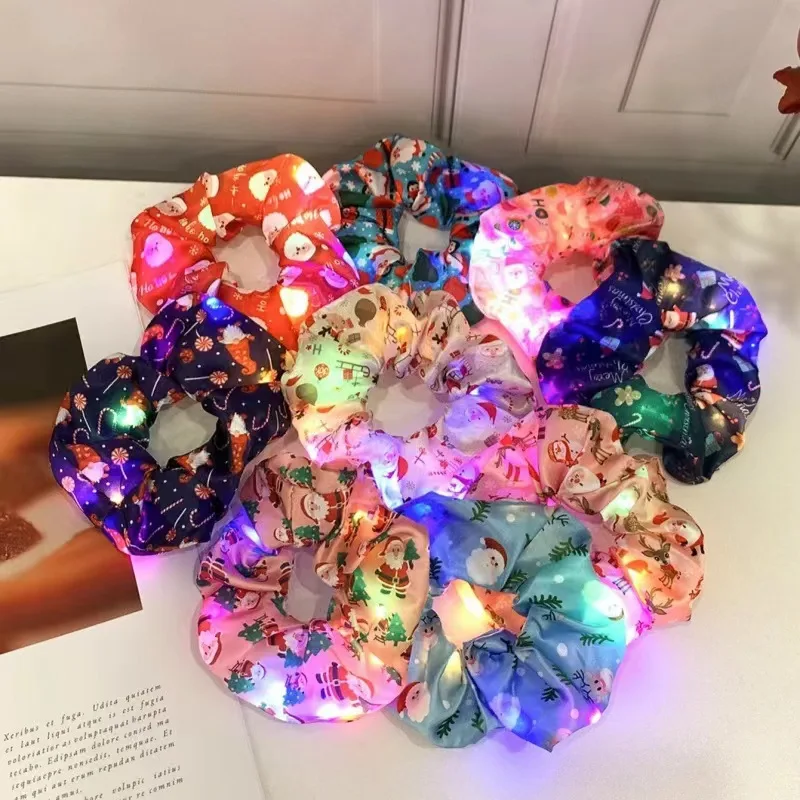 Christmas LED Lights Headband Large Intestine Hair Rings Luminous Headpieces Fluorescent Hairband shiny cords Hair Accessories
Christmas LED Lights Headband Large Intestine Hair Rings Luminous Headpieces Fluorescent Hairband shiny cords Hair Accessories