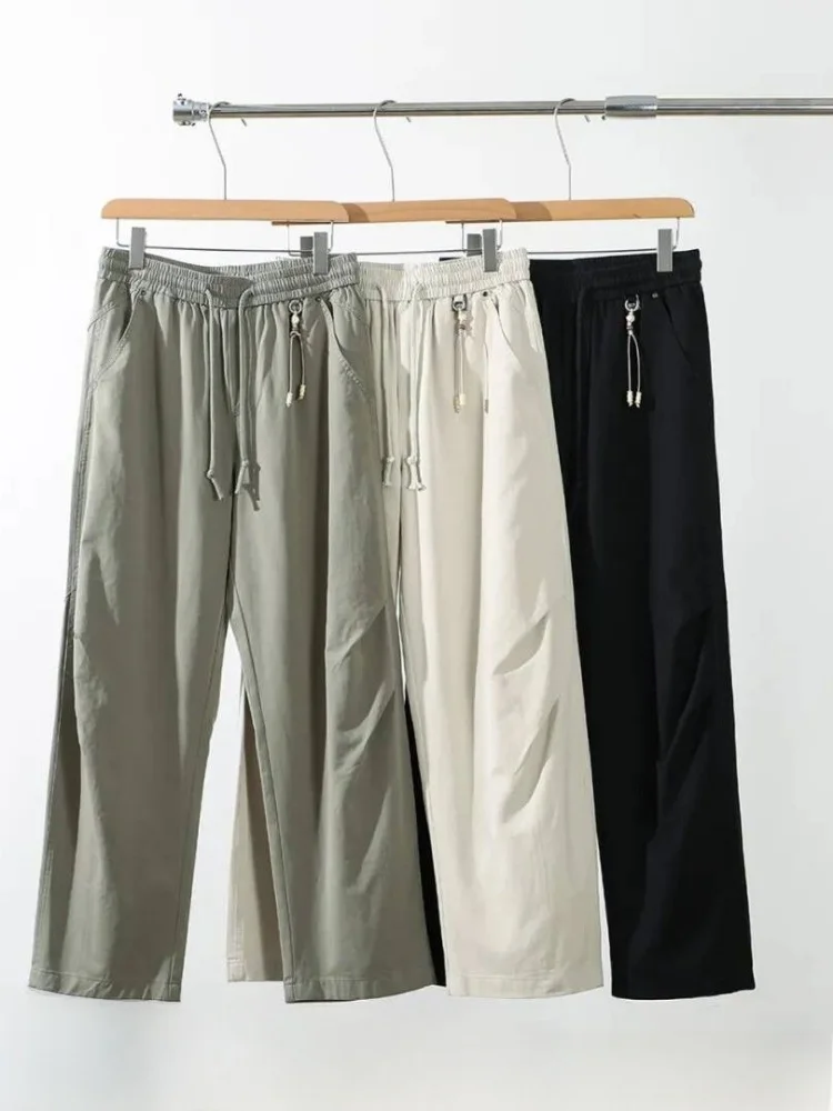 Laid-back Japanese Style Men's Casual Pants Loose Straight Leg Cotton Lyocell Blend Spring Summer Fashionable All-rounder
Laid-back Japanese Style Men's Casual Pants Loose Straight Leg Cotton Lyocell Blend Spring Summer Fashionable All-rounder