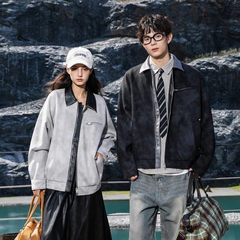 2025 Autumn New Fashionable Lapel Jacket Men Women Couple Retro Loose Suede American Baseball Coat Long Sleeve Regular Thick
2025 Autumn New Fashionable Lapel Jacket Men Women Couple Retro Loose Suede American Baseball Coat Long Sleeve Regular Thick