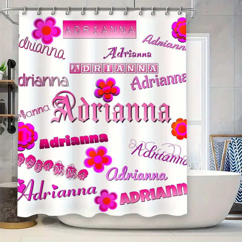 Занавеска для душа Adrianna, персонализированное настраиваемое имя, декор, розовый цветочный сад, аксессуары для ванной комнаты для украшения дома 180
Занавеска для душа Adrianna, персонализированное настраиваемое имя, декор, розовый цветочный сад, аксессуары для ванной комнаты для украшения дома 180