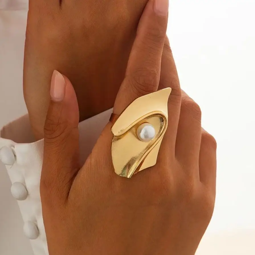 Lacteo 5 Styles Retro Gold Color Imitation Pearl Rings Punk Women Adjustable Openning Geometric Rings Daily Jewelry Accessories
Lacteo 5 Styles Retro Gold Color Imitation Pearl Rings Punk Women Adjustable Openning Geometric Rings Daily Jewelry Accessories
