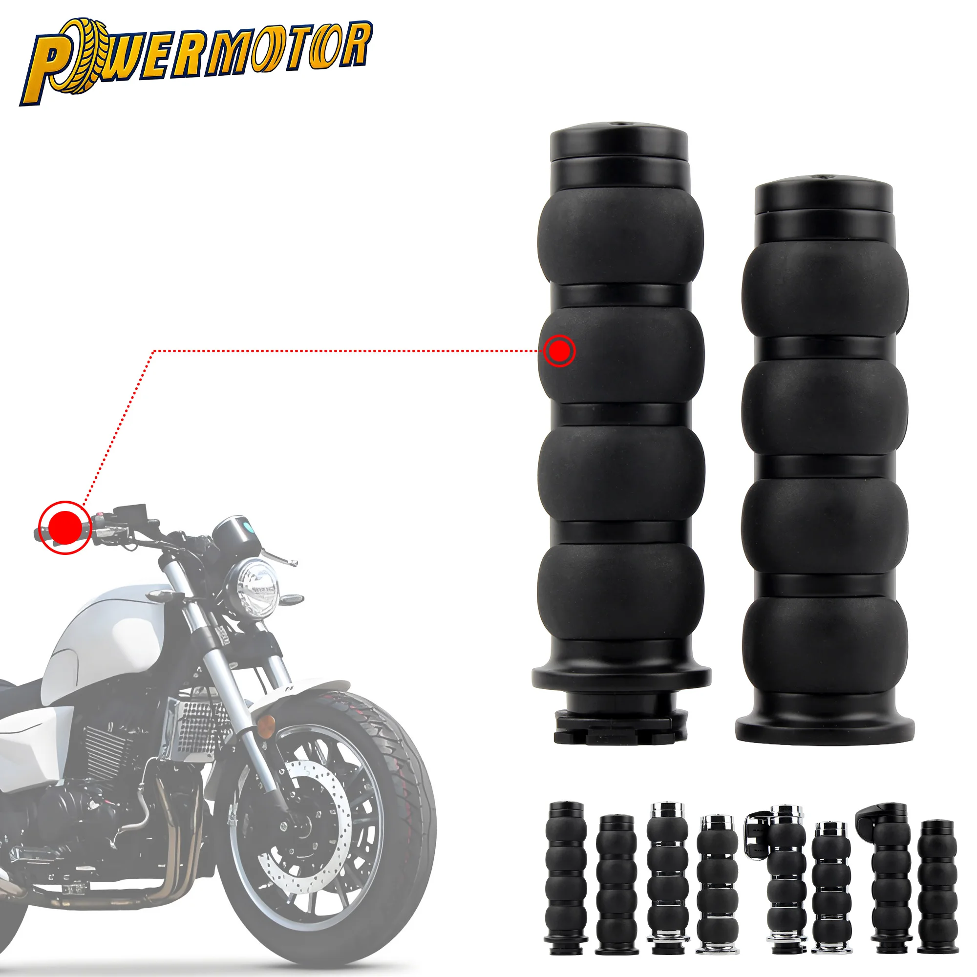 1" 25mm Motorcycle Billet Rubber Hand Grips Enduro Universal Motorbike Accessories For Harley Honda Kawasaki Non-slip Parts
1" 25mm Motorcycle Billet Rubber Hand Grips Enduro Universal Motorbike Accessories For Harley Honda Kawasaki Non-slip Parts