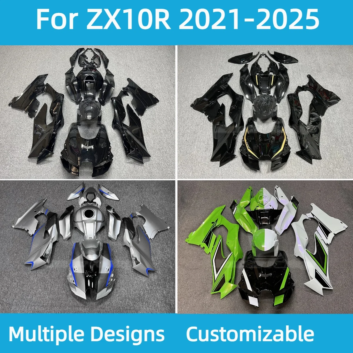 Full Fairing Set ZX 10R 2021 2022 2023 2024 2025 Motorcycle Painted ABS Fairings Kit for Kawasaki ZX10R 21 22 23 24 25
Full Fairing Set ZX 10R 2021 2022 2023 2024 2025 Motorcycle Painted ABS Fairings Kit for Kawasaki ZX10R 21 22 23 24 25