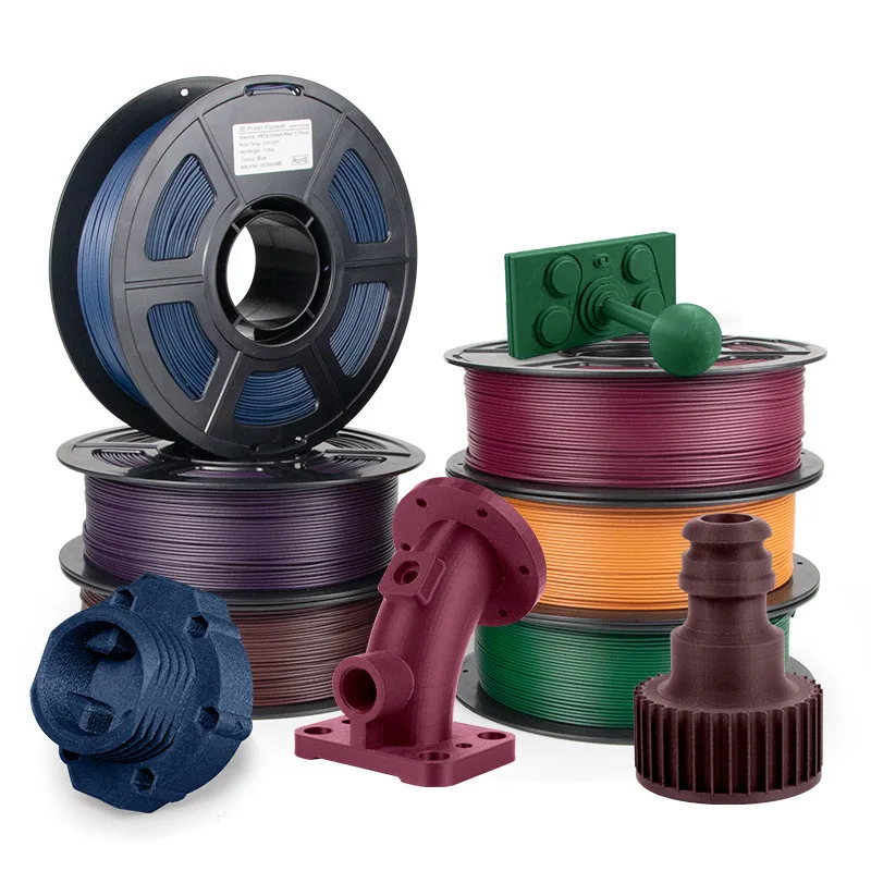 Colored Carbon Fiber PETG Filament 1.75mm 1KG, High Strength & Stiffness 3D Printing Material for Engineering Prototypes, Tools
Colored Carbon Fiber PETG Filament 1.75mm 1KG, High Strength & Stiffness 3D Printing Material for Engineering Prototypes, Tools