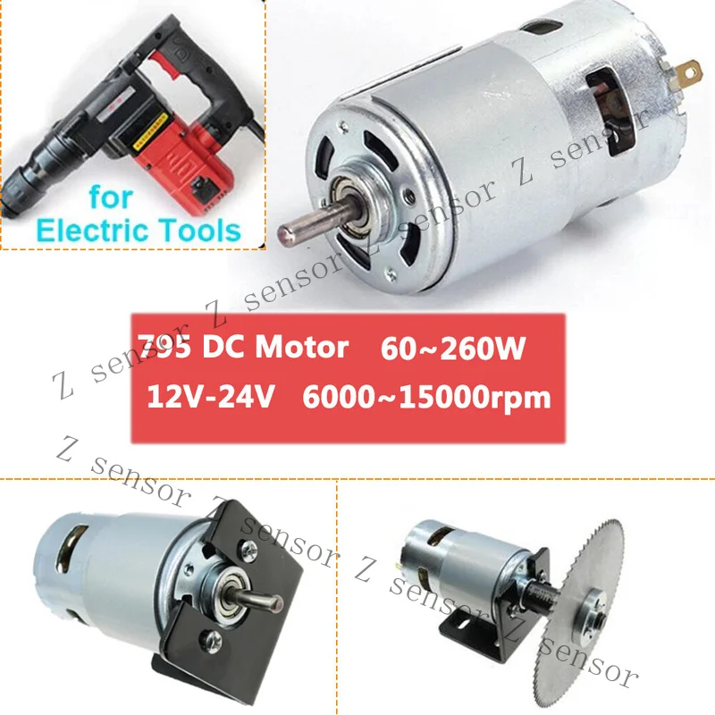 AAA+ 795 DC Motor 12V 24V 12000RPM Large Torque Tools Motor Double Ball Bearing
AAA+ 795 DC Motor 12V 24V 12000RPM Large Torque Tools Motor Double Ball Bearing