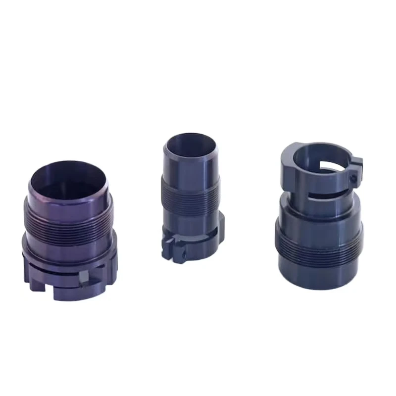 CNC machined aluminum alloy anodized connector precision machining accessories special-shaped connecting sleeve
CNC machined aluminum alloy anodized connector precision machining accessories special-shaped connecting sleeve