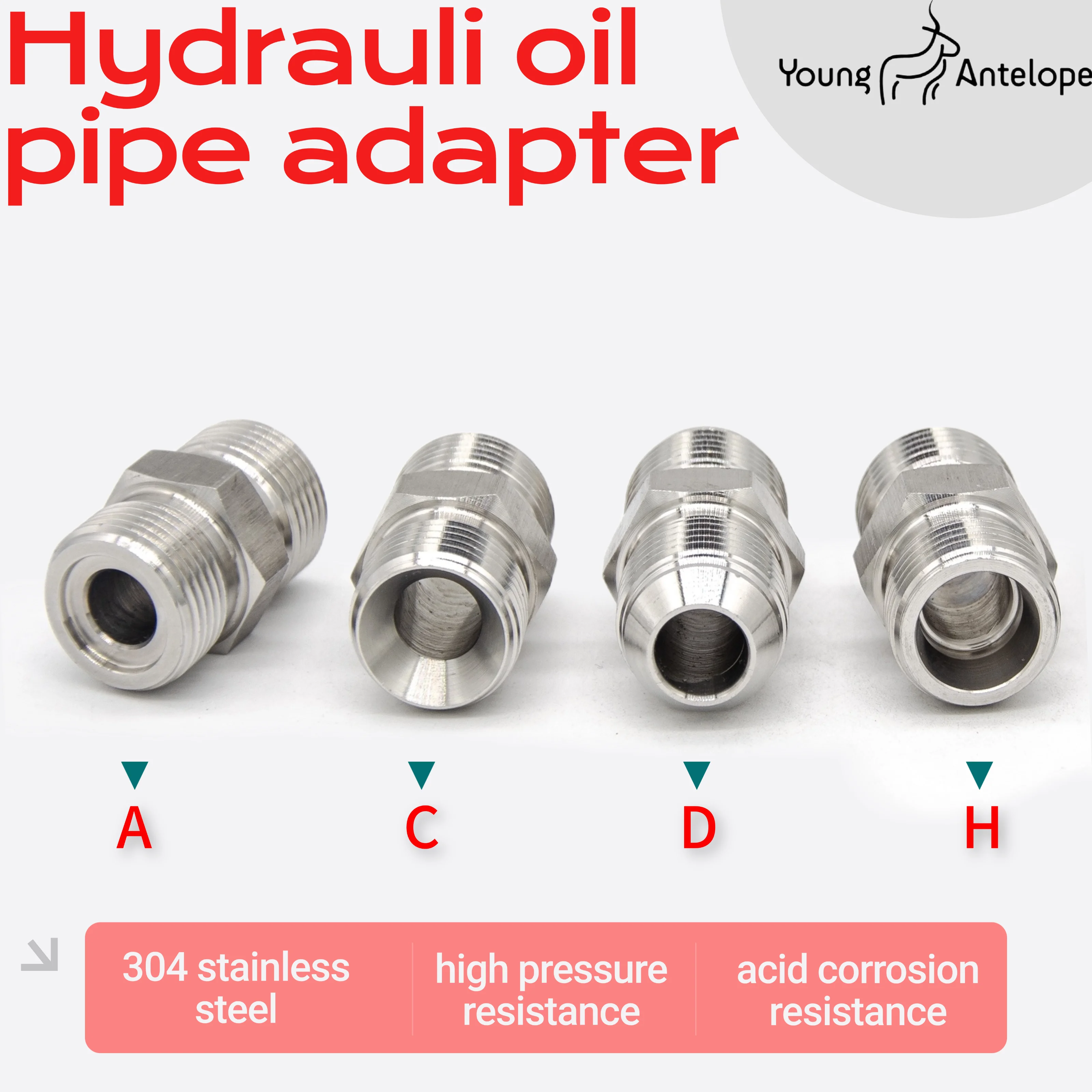 NEW 304 stainless steel high-pressure oil pipe fitting metric pair pair double external wire reducer transition hydraulic joint
NEW 304 stainless steel high-pressure oil pipe fitting metric pair pair double external wire reducer transition hydraulic joint