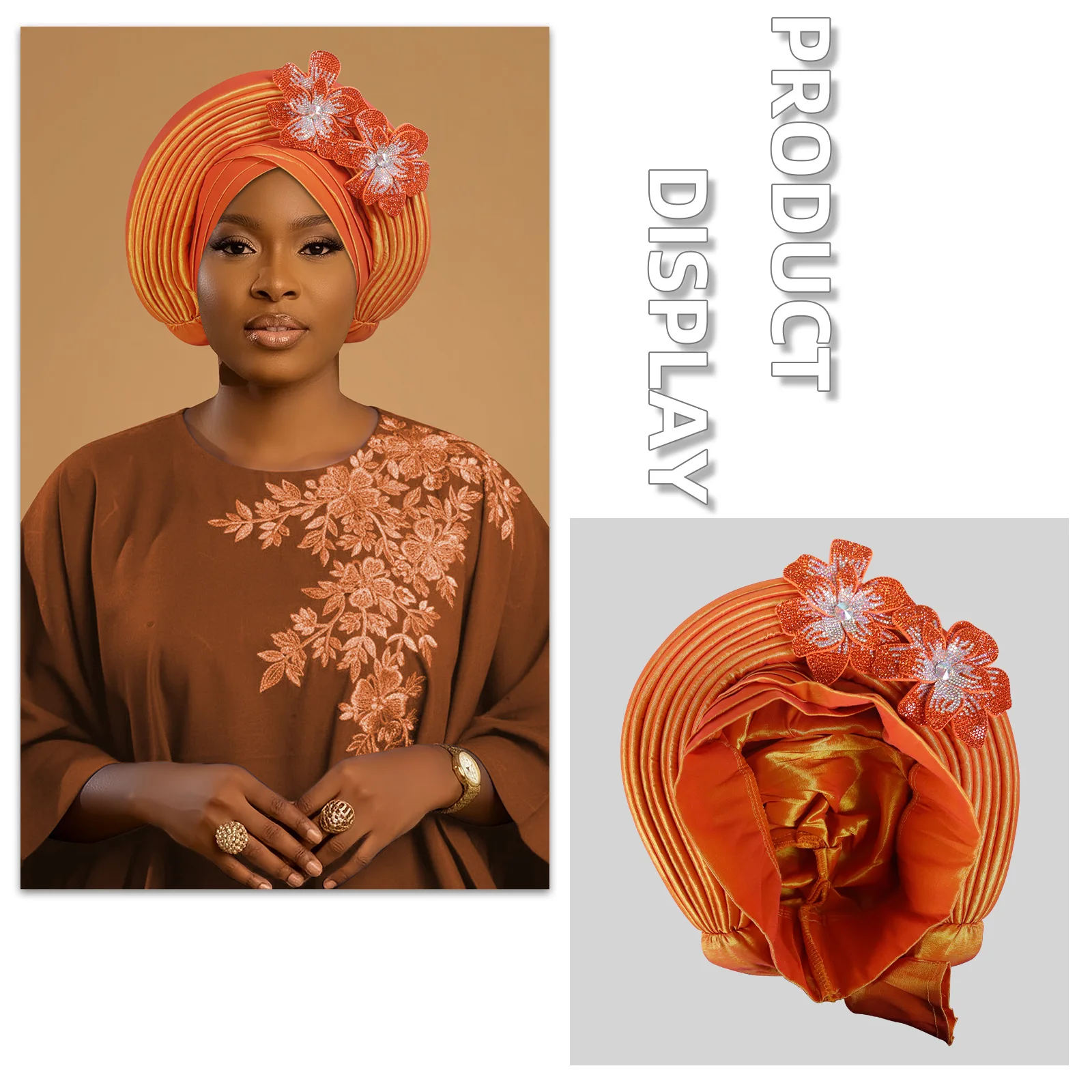 Готовая шапка-тюрбан для женщин, повязка на голову с африканским цветком, плиссированные головные уборы, нигерийский головной убор, свадебный головной платок, хиджаб, шляпа
Готовая шапка-тюрбан для женщин, повязка на голову с африканским цветком, плиссированные головные уборы, нигерийский головной убор, свадебный головной платок, хиджаб, шляпа