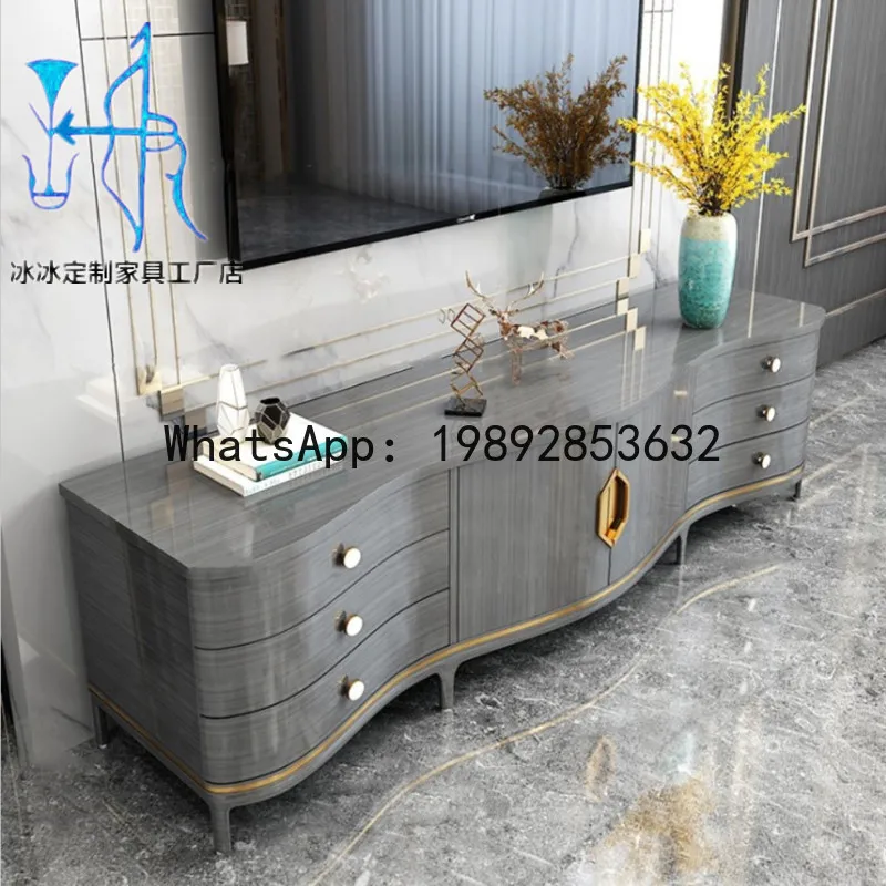 BF American Style Light Luxury Audiovisual Cabinet Small Apartment Living Room Coffee Table TV Cabinet Combination Storage
BF American Style Light Luxury Audiovisual Cabinet Small Apartment Living Room Coffee Table TV Cabinet Combination Storage
