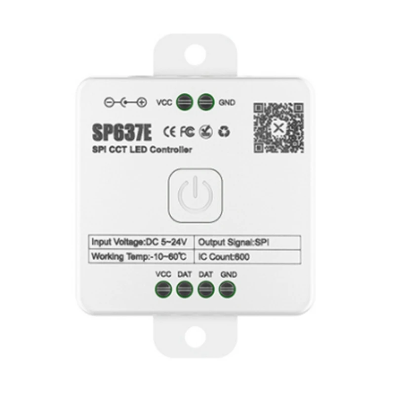 Y42A-And-SP636E SPI Monochrome Controller DC5-24V Support 2.4G Touch Remote Control
Y42A-And-SP636E SPI Monochrome Controller DC5-24V Support 2.4G Touch Remote Control