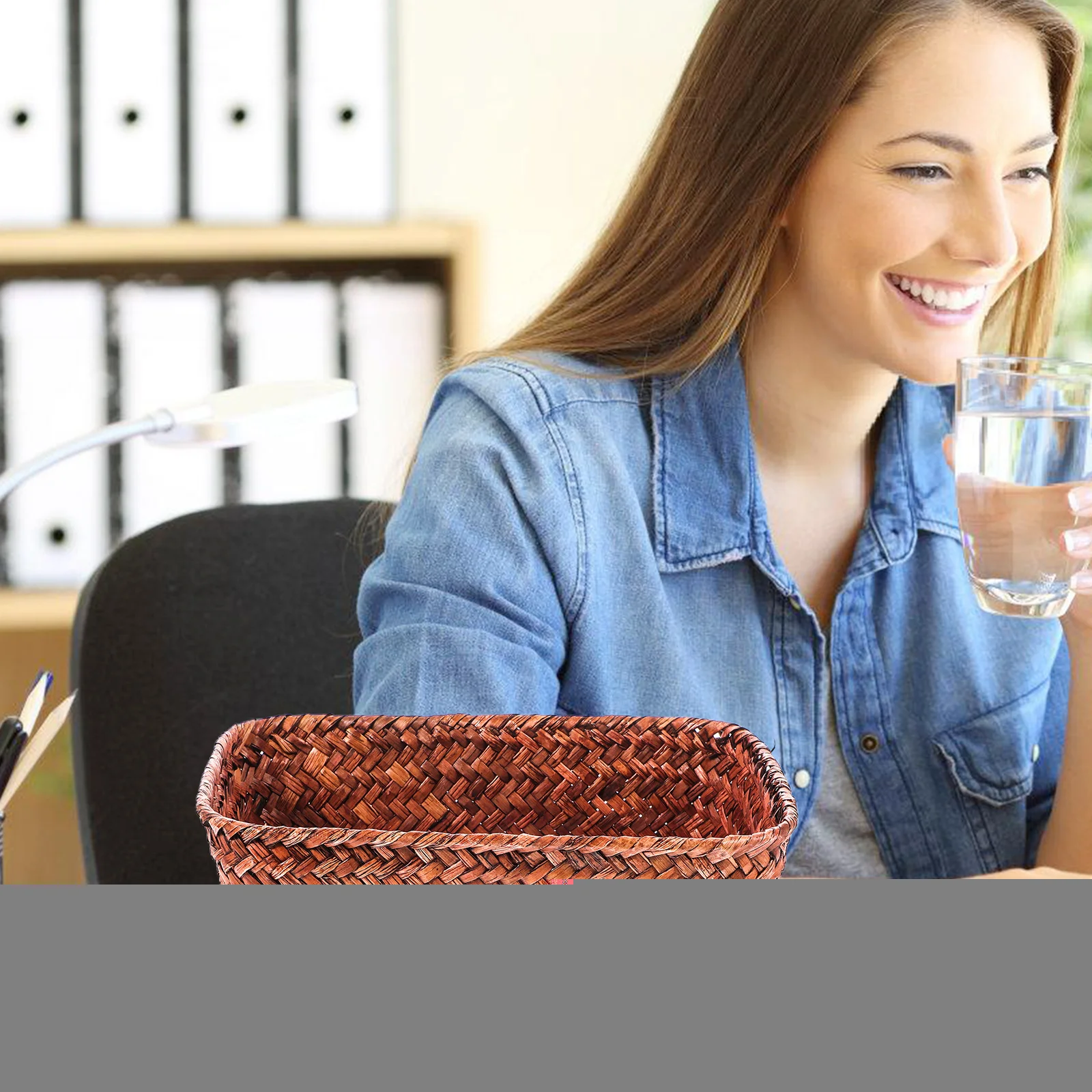 Seagrass Weave Storage Basket for Living Room Coffee Table Kitchen Box Medium Size Portable Desktop Container ganizer
Seagrass Weave Storage Basket for Living Room Coffee Table Kitchen Box Medium Size Portable Desktop Container ganizer