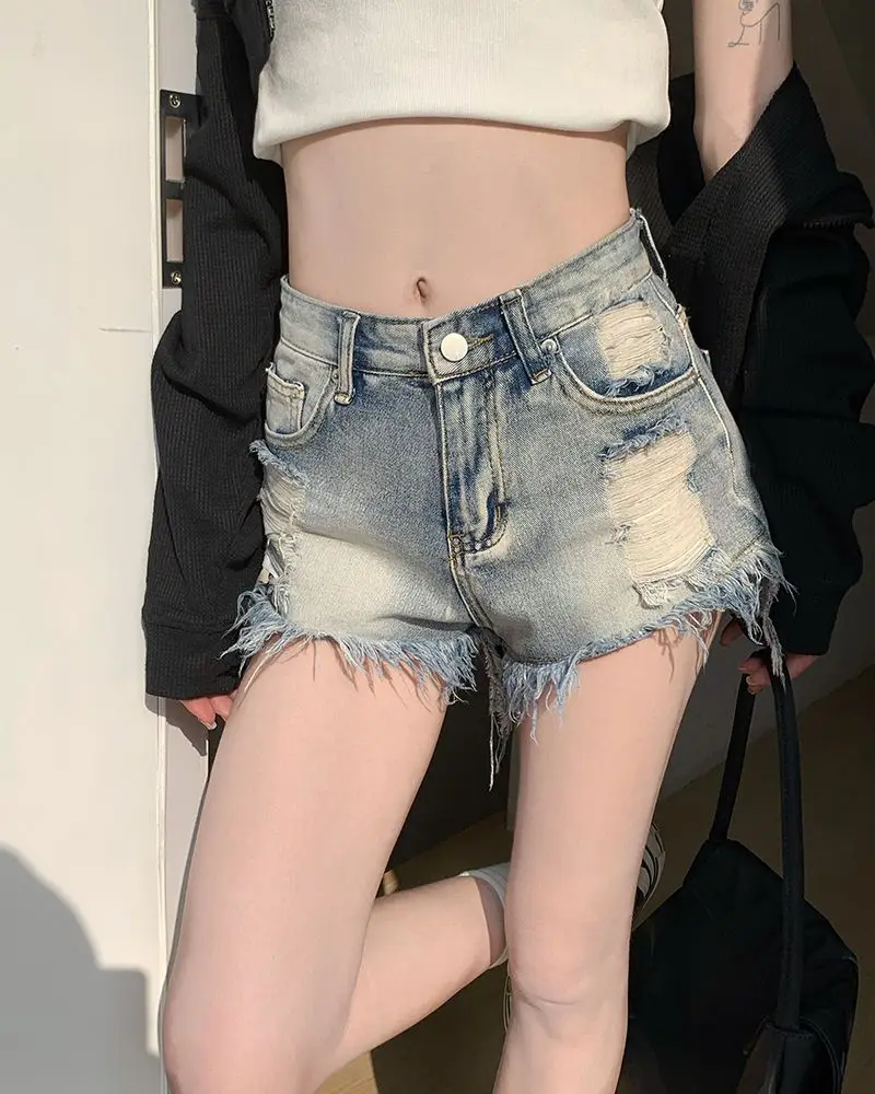 Y2k Youthful To Wear Denim Shorts for Women Ripped Blue Short Jean Pants Woman Korean Style Trend 2025 Streetwear 2000s Clothes
Y2k Youthful To Wear Denim Shorts for Women Ripped Blue Short Jean Pants Woman Korean Style Trend 2025 Streetwear 2000s Clothes