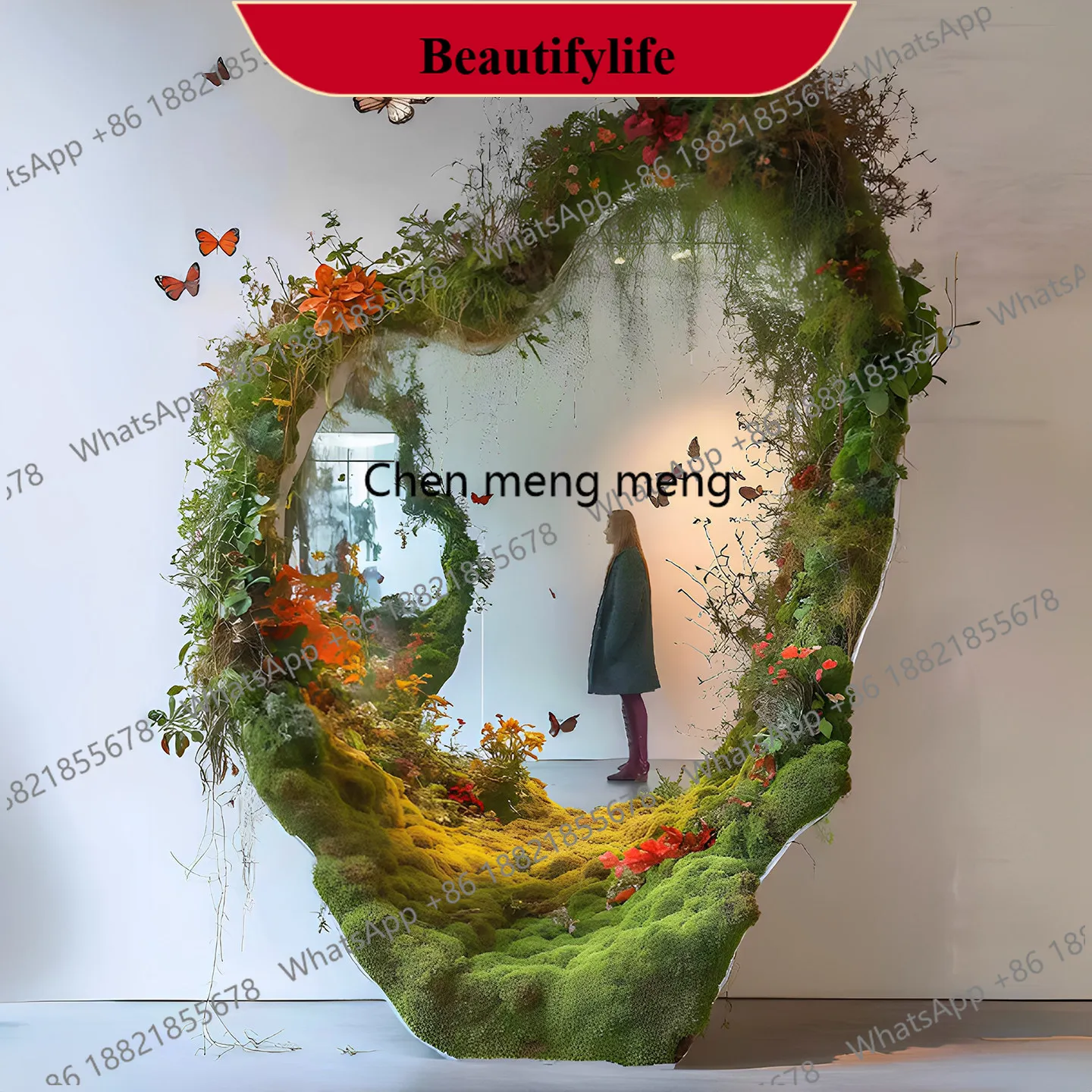 YL Simulation moss plant DIY micro landscape full body mirror transformation clock in photo green plant beauty Chen set
YL Simulation moss plant DIY micro landscape full body mirror transformation clock in photo green plant beauty Chen set
