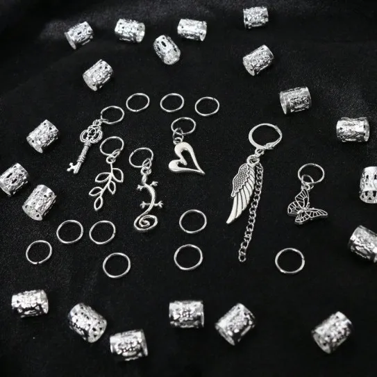 Fashionable Hair Rings 36PCS Wing Chain Lizard Love Leaf for Women Braids Trendy Decor Durable Kit
Fashionable Hair Rings 36PCS Wing Chain Lizard Love Leaf for Women Braids Trendy Decor Durable Kit