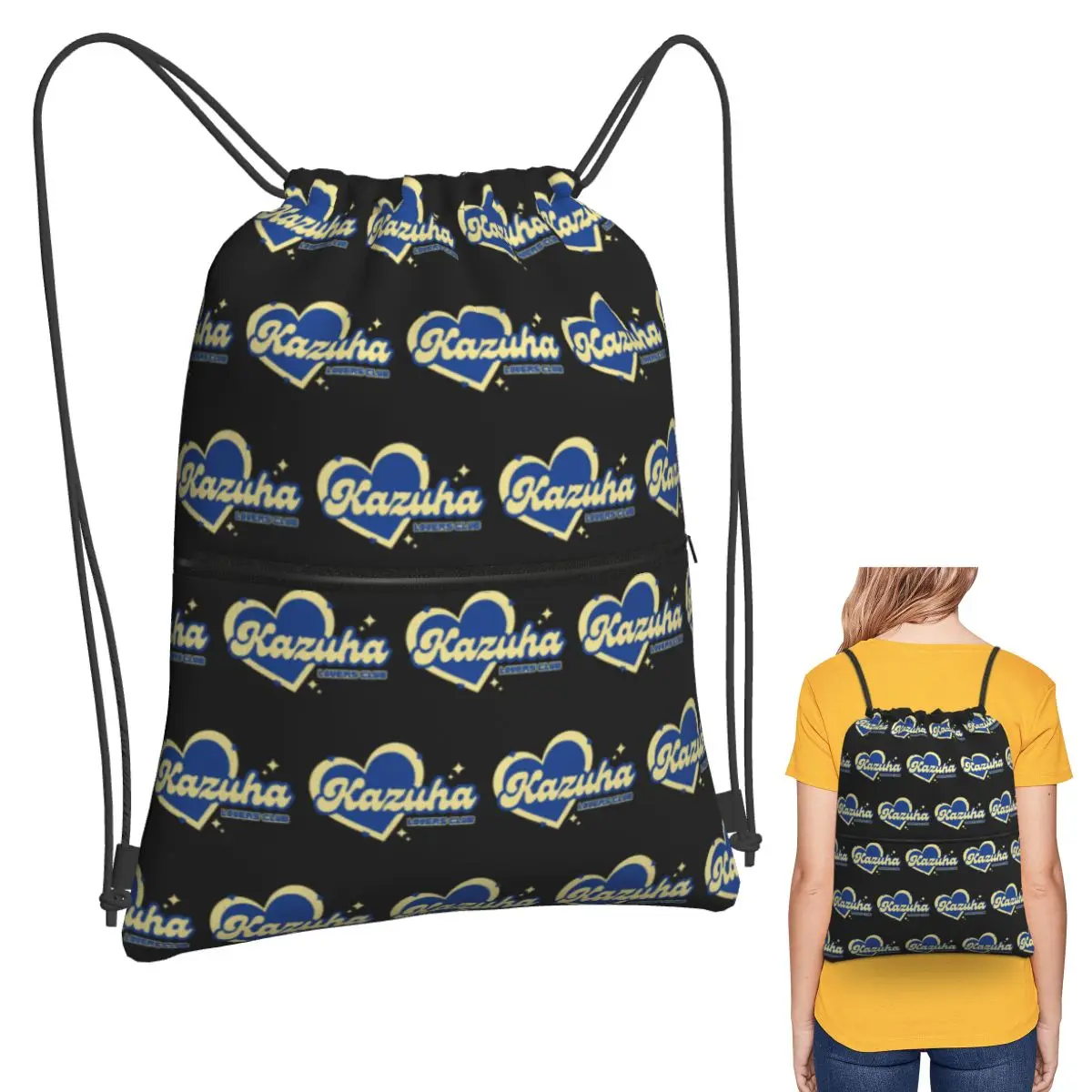 Kazuha Lovers Club Backpacks Portable Drawstring Bags Sundries Bag Book Bags for Man Woman Students
Kazuha Lovers Club Backpacks Portable Drawstring Bags Sundries Bag Book Bags for Man Woman Students