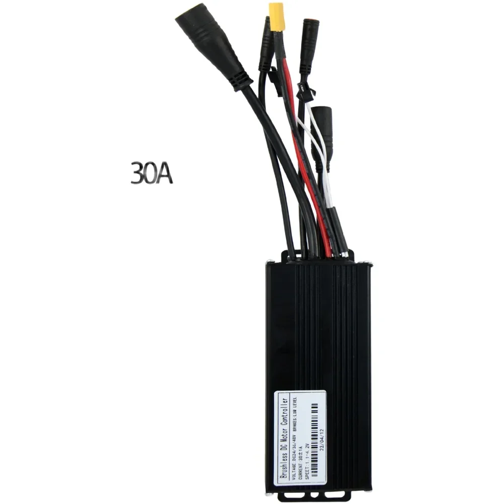 Brushless motor controller for Ebike 24V 36V 48V sine wave three mode max current 30A supports 750W 1000W power
Brushless motor controller for Ebike 24V 36V 48V sine wave three mode max current 30A supports 750W 1000W power