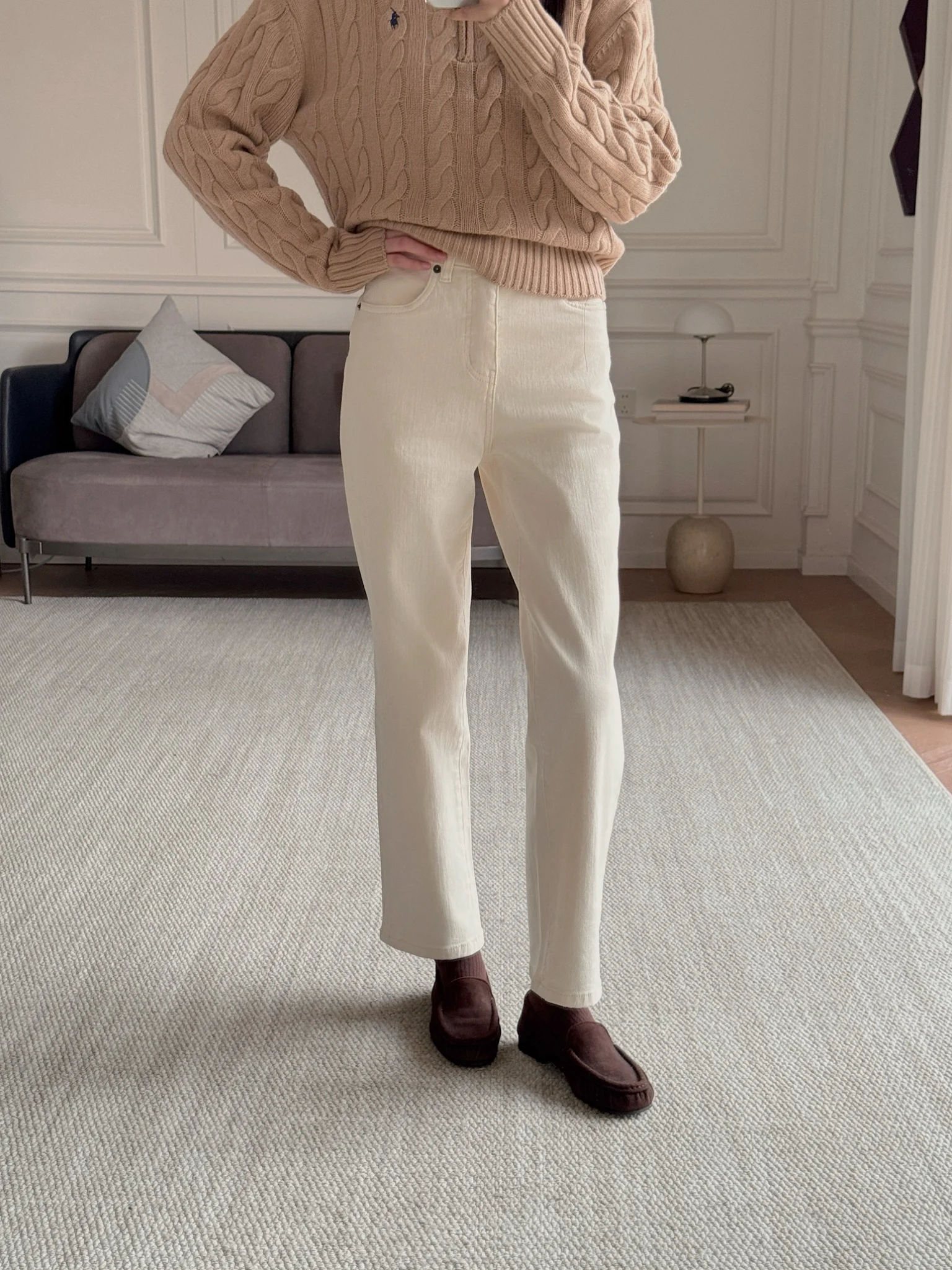 4D Thermal Denim Cr mid High Waist Tapered White Jeans Retro Sle Button Closure Polyester Fiber Cotton Blend Warm Casua...
4D Thermal Denim Cr mid High Waist Tapered White Jeans Retro Sle Button Closure Polyester Fiber Cotton Blend Warm Casua...