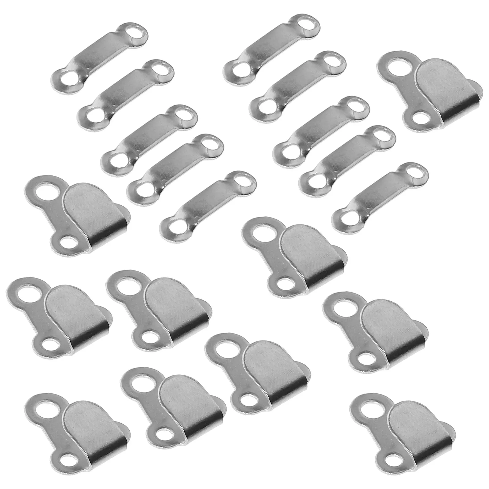 10 Sets Trousers Hook and Eye Closures Sewing Accessories Silver Pants Button Fasteners Bar
10 Sets Trousers Hook and Eye Closures Sewing Accessories Silver Pants Button Fasteners Bar