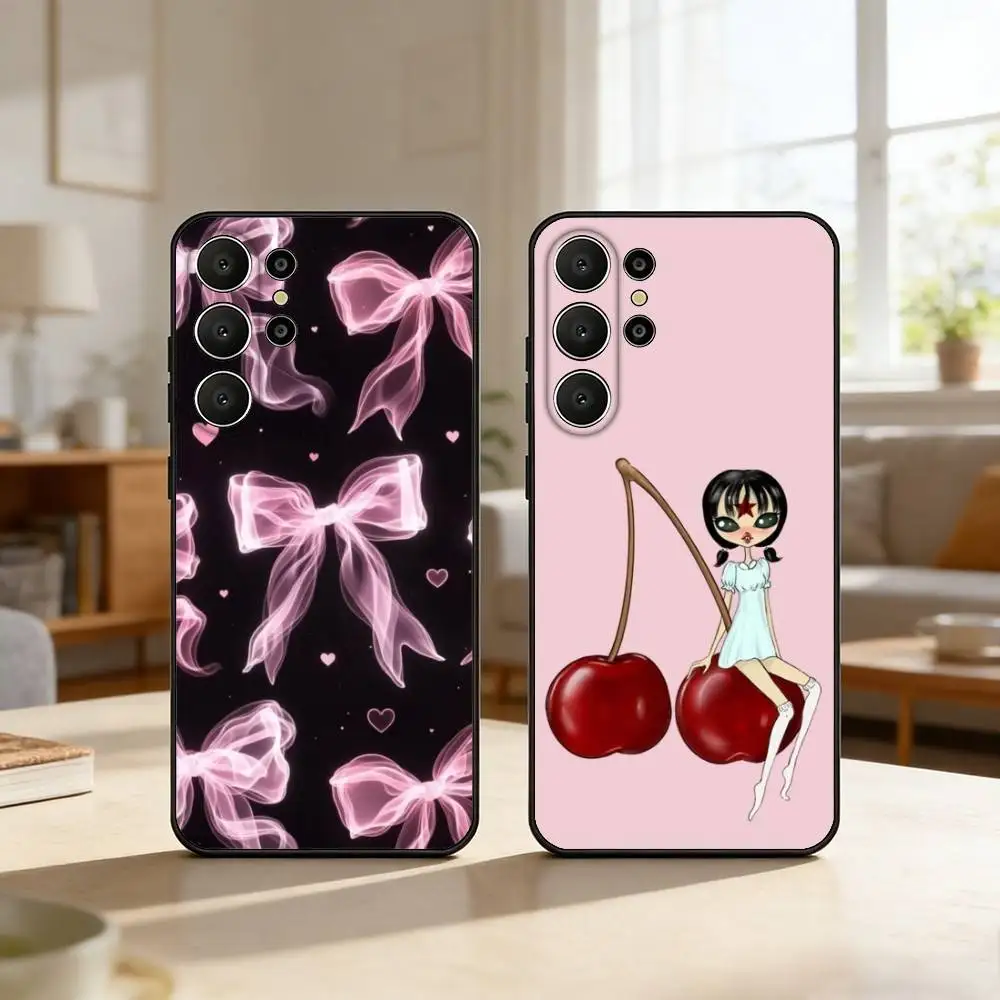 Wildflower INS S-Strawberry C-cherry Phone Case For Samsung S26,S25,24,23,22,30,21,10,9,Ultra,Plus,Lite,Black Soft Case
Wildflower INS S-Strawberry C-cherry Phone Case For Samsung S26,S25,24,23,22,30,21,10,9,Ultra,Plus,Lite,Black Soft Case