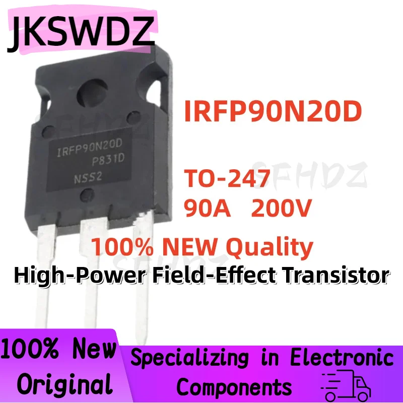 5/10/20PCS 100% Brand New Quality IRFP90N20D IRFP90N20DPBF TO-247 High-power MOSFET 90A 200V
5/10/20PCS 100% Brand New Quality IRFP90N20D IRFP90N20DPBF TO-247 High-power MOSFET 90A 200V