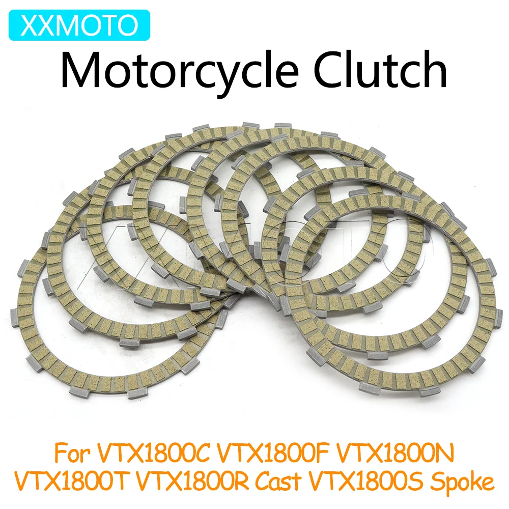For Honda VTX1800T VTX1800N VTX1800F VTX1800C VTX 1800S 1800R 1800 T C N R Motorcycle Clutch Plates Friction Kits Accessories
For Honda VTX1800T VTX1800N VTX1800F VTX1800C VTX 1800S 1800R 1800 T C N R Motorcycle Clutch Plates Friction Kits Accessories