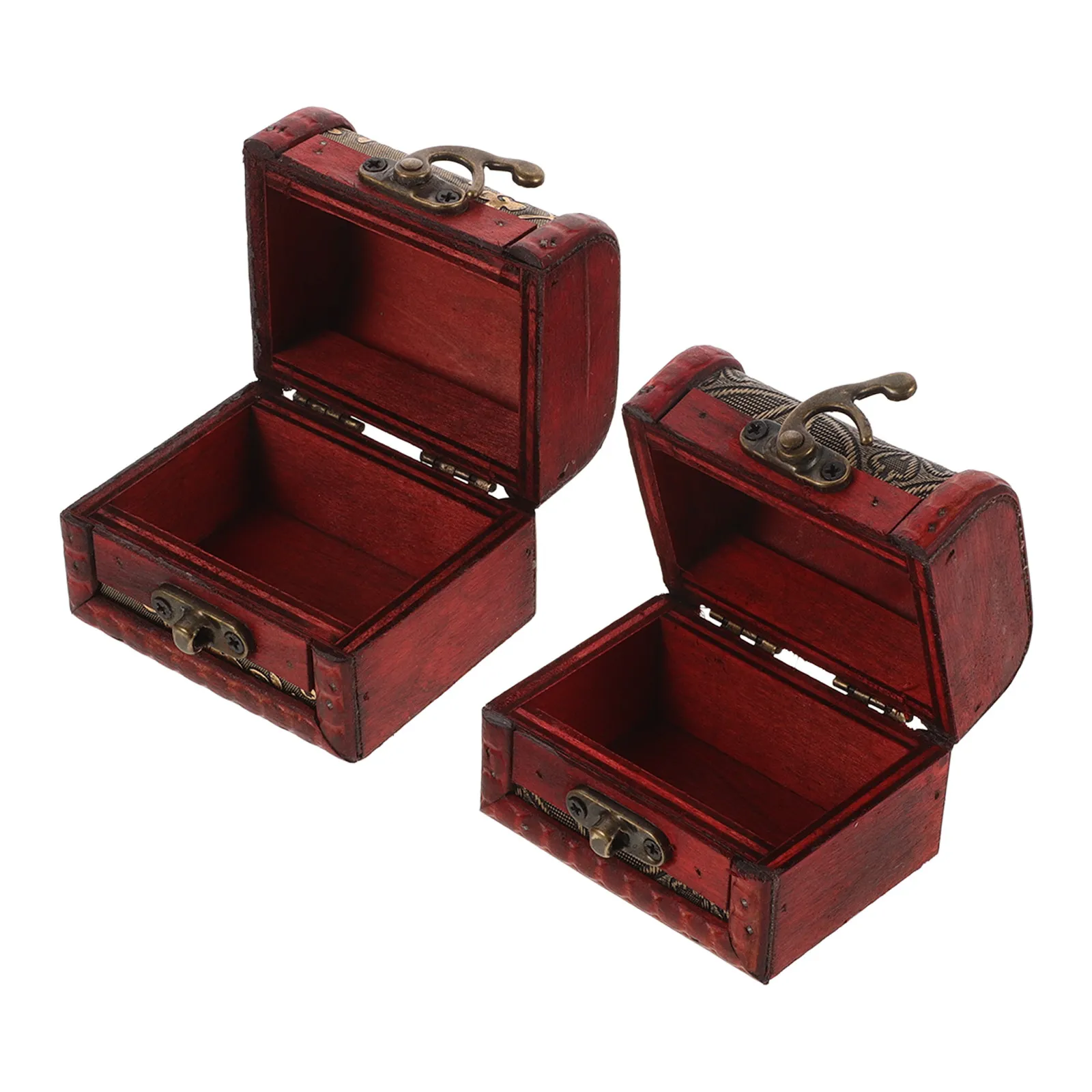 2Pcs Wooden Jewelry Box 8Cm Vintage Small Trinket Holder Classical Chinese Mini Treasure Chest Keepsake Storage Box
2Pcs Wooden Jewelry Box 8Cm Vintage Small Trinket Holder Classical Chinese Mini Treasure Chest Keepsake Storage Box
