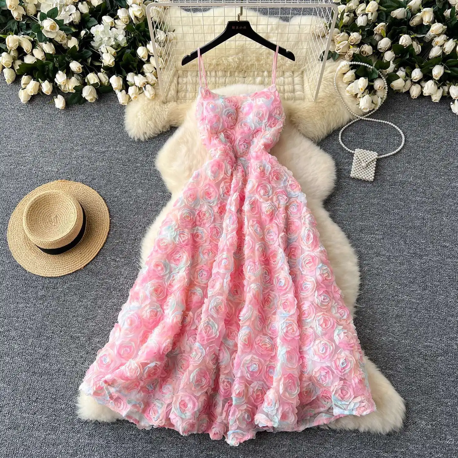 3D Flower Formal Luxury Evening Dress Women Summer Vacation Elegant Sweet Female Princess Party Long Dresses
3D Flower Formal Luxury Evening Dress Women Summer Vacation Elegant Sweet Female Princess Party Long Dresses